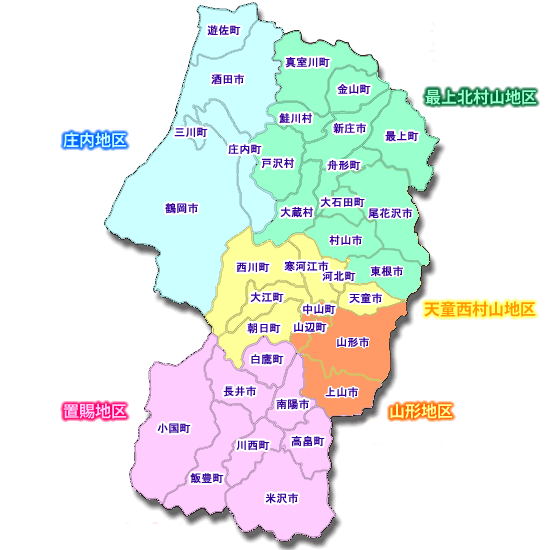 山形県地図